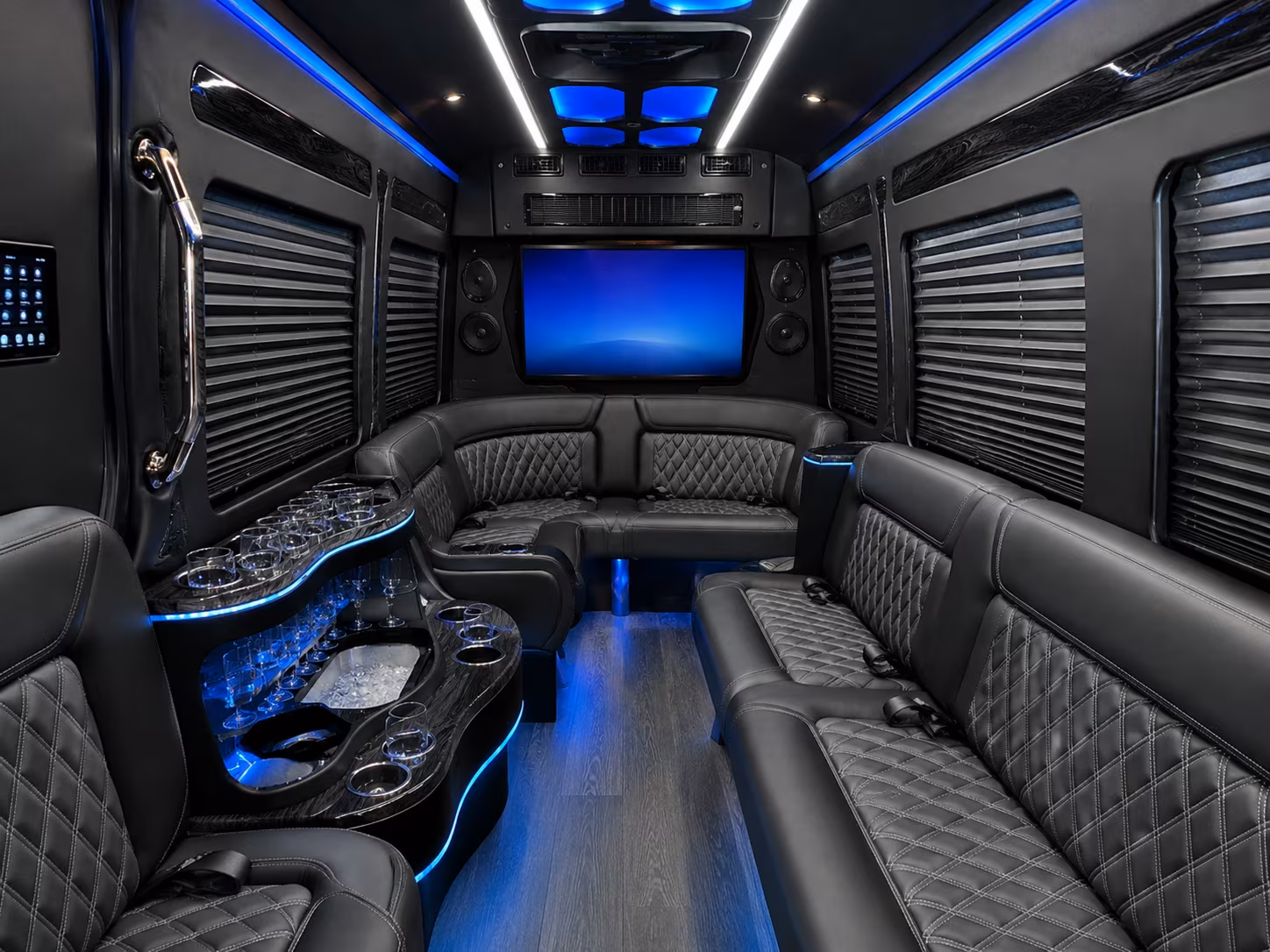 hotel to venue shuttle buses for lorain corporate visitors and executive teams
