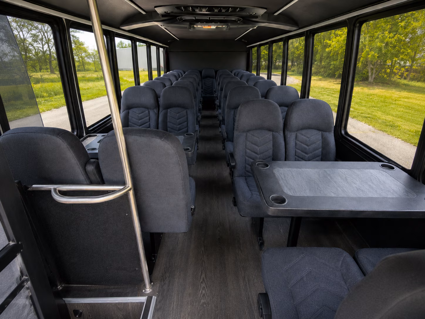 lorain 18 passenger minibus inside