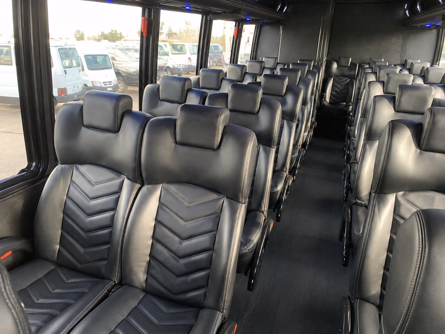 lorain 18 passenger minibus interior
