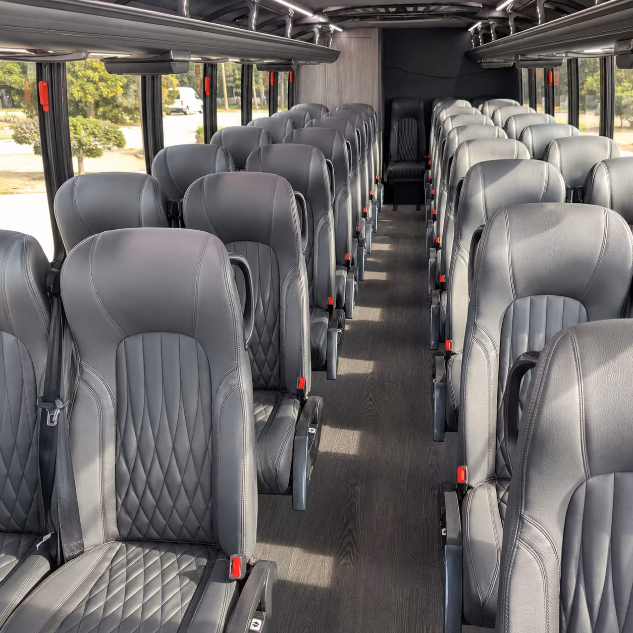 lorain 25 passenger minibus interior