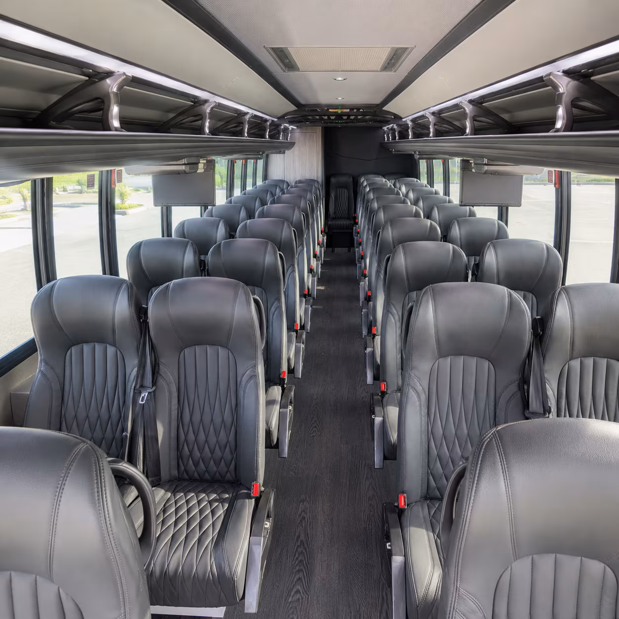 lorain 28 passenger minibus inside
