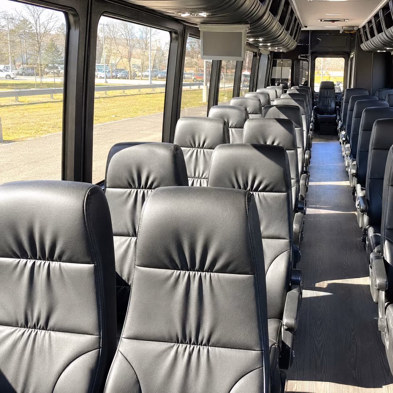 lorain 28 passenger minibus interior