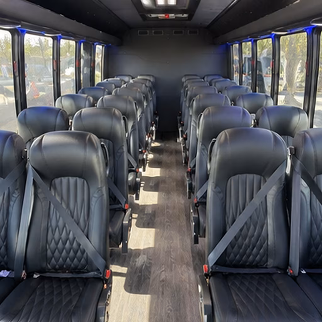 lorain 35 passenger minibus inside